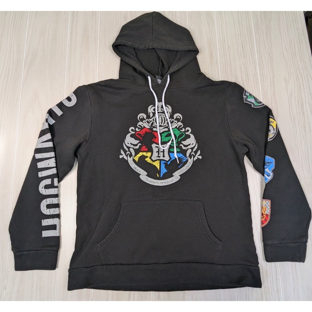 Harry Potter Hoodie Men Women Black‎ Medium Hogwarts Houses Pullover sweatshirt